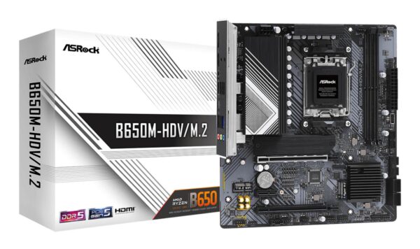 Asrock B650M-HDV/M.2 am5 ddr5 emaplaat