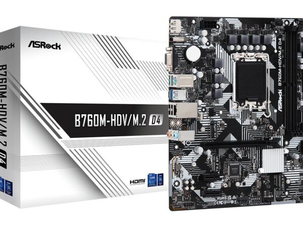 ELKO: 1393844 Emaplaat ASRock B760M-HDV/M.2 D4 DDR4 LGA1700 Micro-ATX