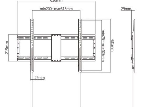 ELKO: 1394266 Gembird | Seinakinnitus | WM-80F-01 | 37-80" | Must