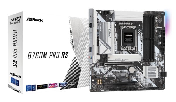 Asrock B760M Pro RS ddr5 lga1700 emaplaat