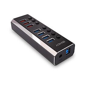 ELKO: 1396514 USB jaotur Lindy USB 3.0 4-port + 3 laadimisporti