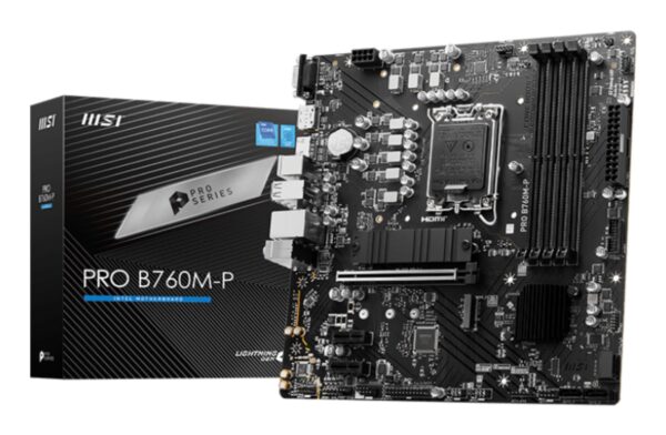 Msi Pro B760M-P lga1700 ddr5 emaplaat