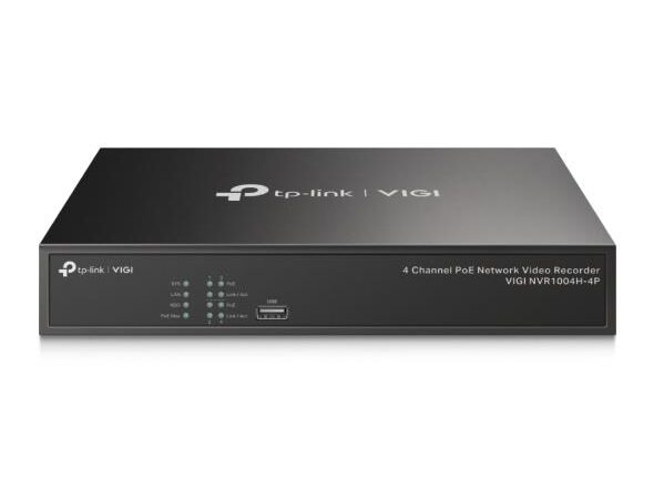ELKO: 1396757 Tp-Link VIGI NVR1004H-4P 4-kanaliga poe võrguvideosalvesti