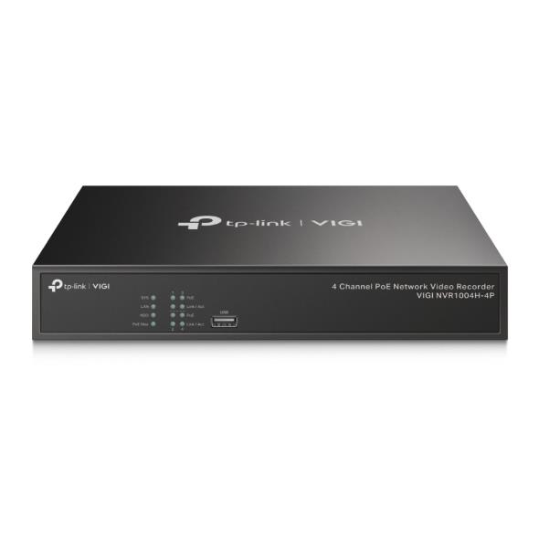Tp-Link VIGI NVR1004H-4P 4-kanaliga poe võrguvideosalvesti