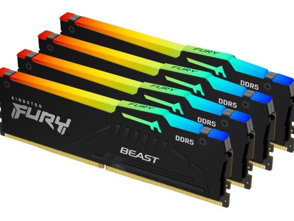 Kingston Fury Beast RGB 64GB DDR5-5200 mälukomplekt