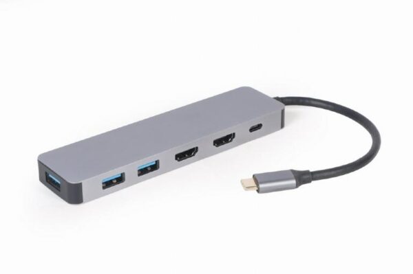 Gembird USB-C adapter HDMI/USB3 3in1 A-CM-COMBO3-03