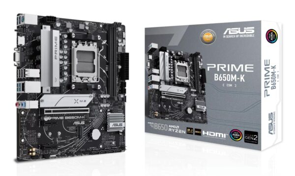 Asus Prime B650M-K am5 ddr5 emaplaat