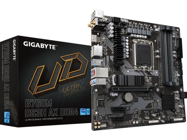 ELKO: 1399128 Gigabyte B760M DS3H AX ddr4 lga1700 emaplaat