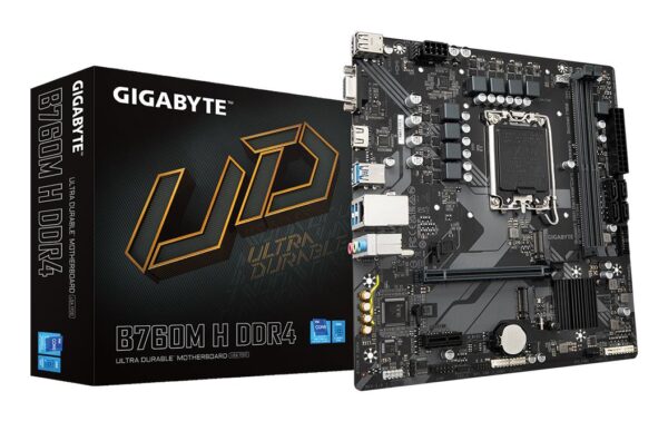 Emaplaat Gigabyte B760M H DDR4 LGA1700 Micro-ATX