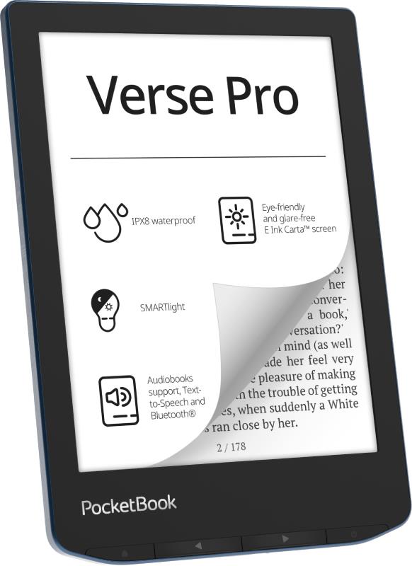 PocketBook Verse Pro Azure 6" e-luger