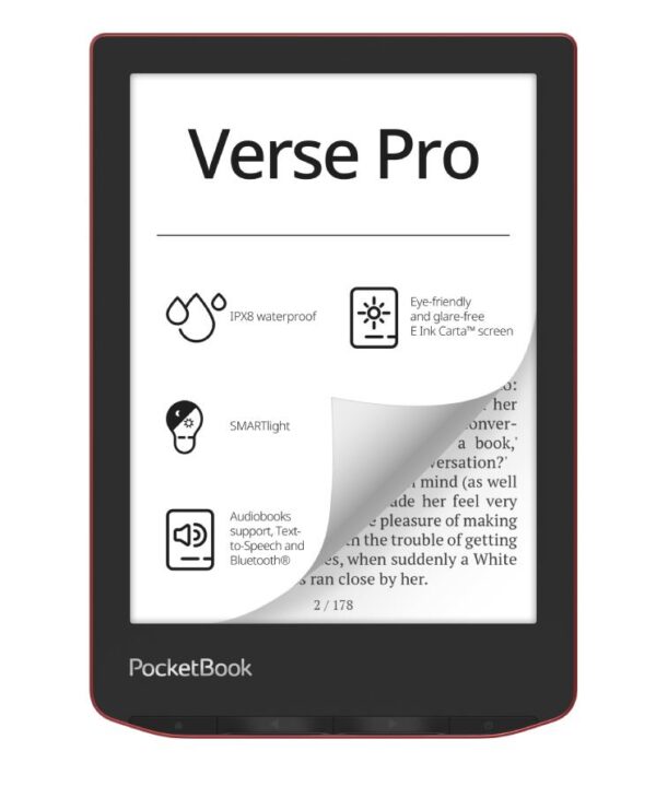 PocketBook Verse Pro Red 6" e-luger