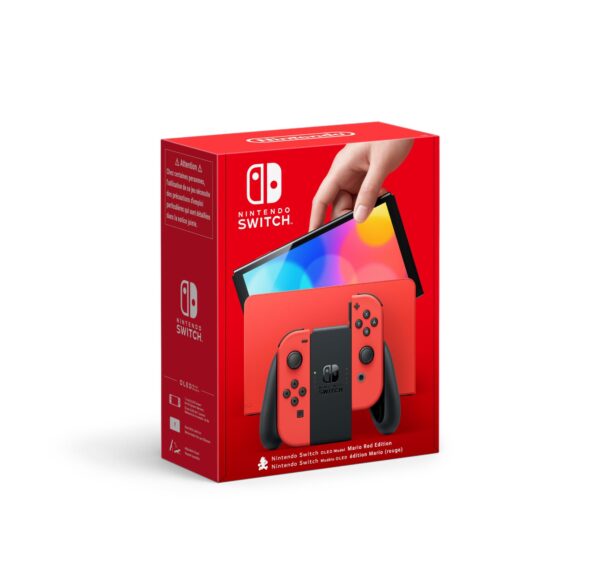 Nintendo Switch OLED konsool Mario Red Edition