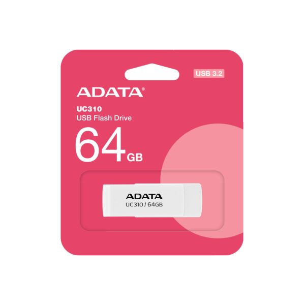 Adata USB mälupulk 64GB UC310 valge