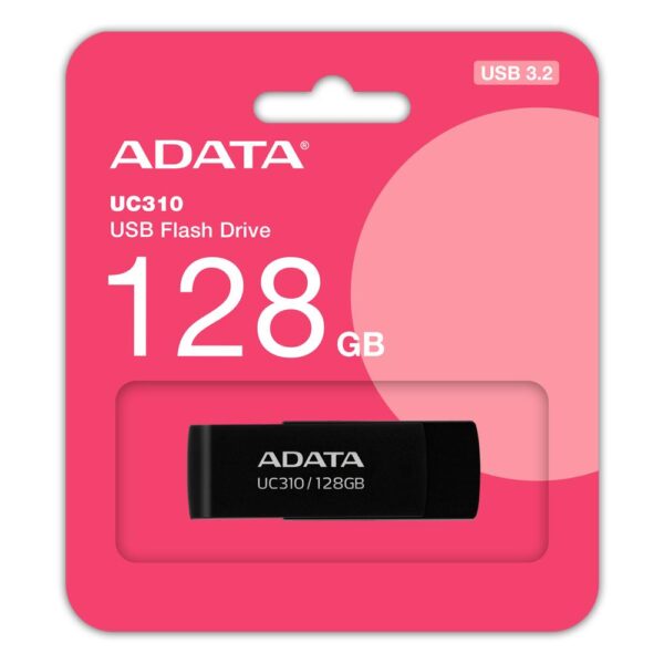 ADATA USB-mälupulk 128GB UC310 must UC310-128G-RBK