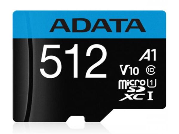 ADATA | microSDXC mälukaart 512GB | adapteriga | AUSDX512GUICL10A1-RA1