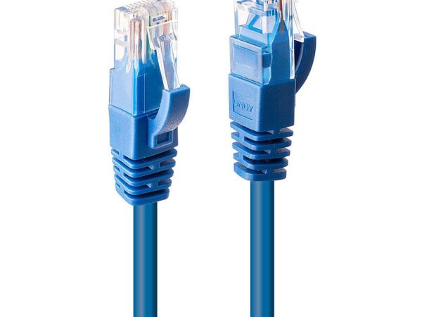 Lindy CAT6 kaabel 0.5m sinine