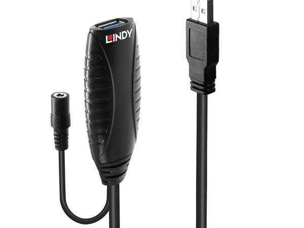 Lindy | USB3 aktiivne pikenduskaabel 15m | 43099
