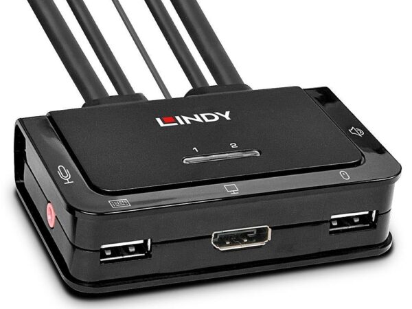 Lindy 42344 kvm switch usb displayport