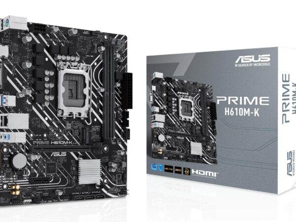 ELKO: 1405264 ASUS emaplaat Prime H610M-K DDR5 LGA1700 Micro-ATX