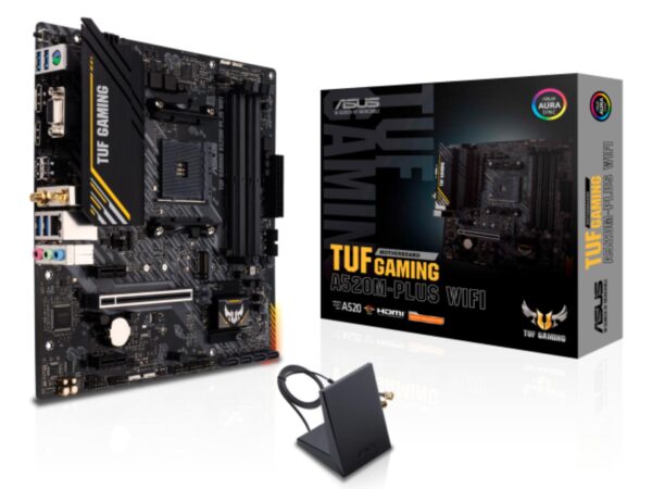 ELKO: 1405265 Asus TUF Gaming A520M-Plus WiFi AM4 emaplaat