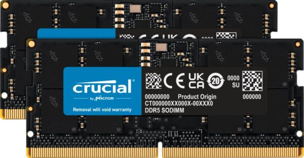 Crucial 32GB DDR5-5600 SO-DIMM sülearvutimälu komplekt