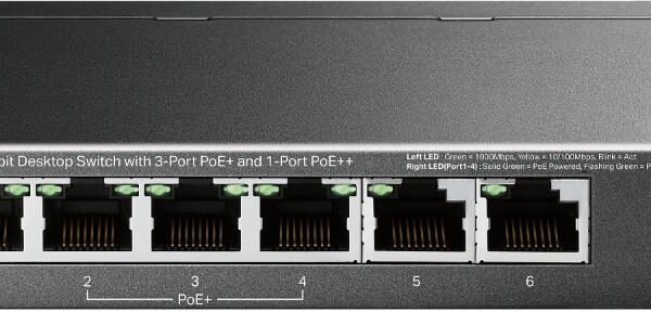 TP-Link võrgulüliti TL-SG1006PP 6-port PoE+