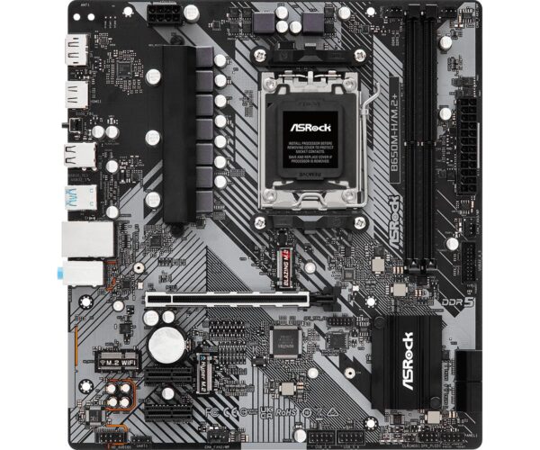 Emaplaat ASRock B650M-H/M.2+ DDR5 AM5 Micro-ATX
