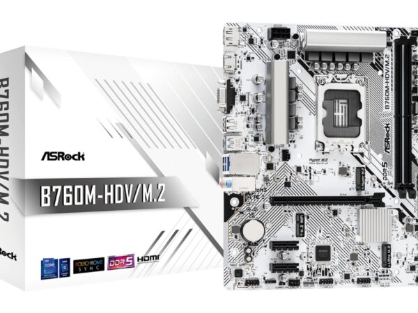 ELKO: 1405950 Emaplaat ASRock B760M-HDV M.2 DDR5 LGA1700 Micro-ATX