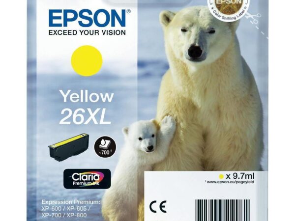 Epson kollane tindikassett 26XL C13T26344020