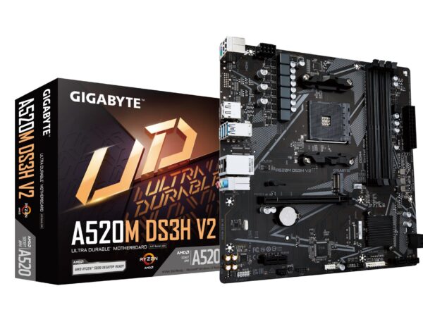 Gigabyte emaplaat A520M DS3H V2 DDR4 AM4 Micro-ATX