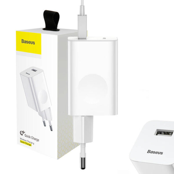 Baseus Laadimise Kiirlaadija USB 3.0 - Valge