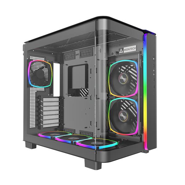 Montech King 95 Pro arvutikorpus must ATX Midi Tower