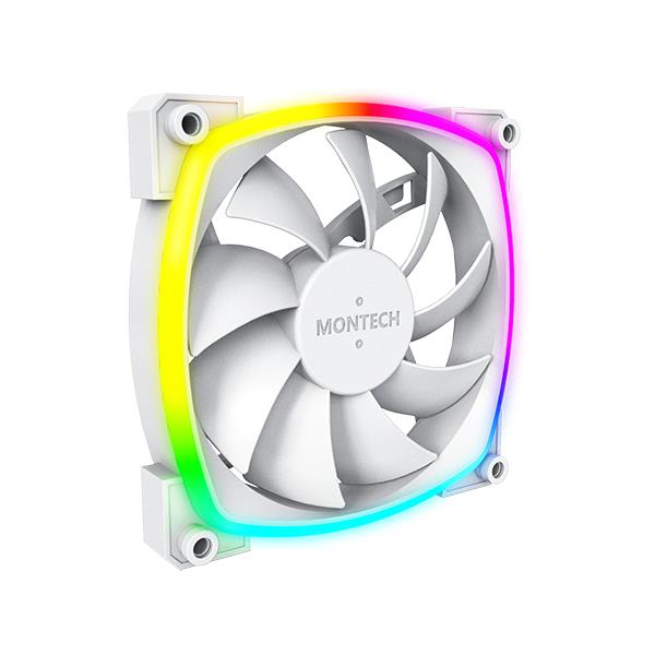 Montech korpuseventilaator 120mm valge PWM