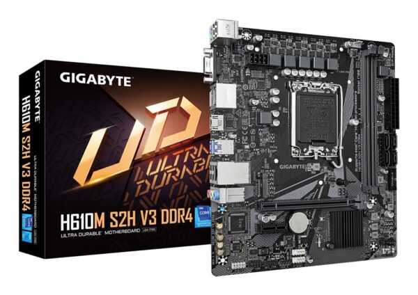 Gigabyte emaplaat H610M S2H V3 DDR4 LGA1700 Micro-ATX