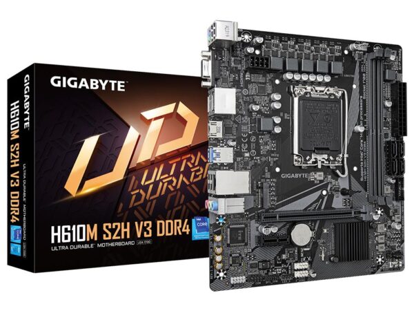 Gigabyte emaplaat H610M S2H V3 DDR4 LGA1700 Micro-ATX