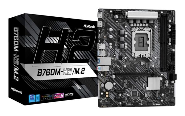 ASRock emaplaat B760M-H2/M.2 DDR5 LGA1700 Micro-ATX
