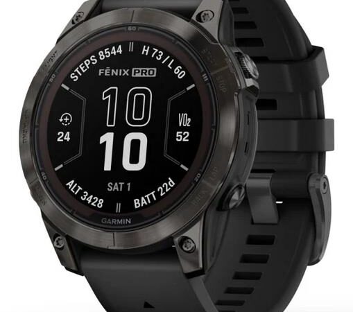 ELKO: 1410119 Garmin | Fenix 7 Pro Sapphire Solar nutikell | 010-02777-11 | Must