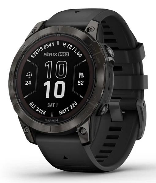 ELKO: 1410119 Garmin | Fenix 7 Pro Sapphire Solar nutikell | 010-02777-11 | Must
