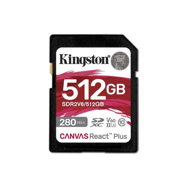 Kingston | SDXC mälukaart 512GB | UHS-II | SDR2V6/512GB