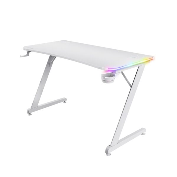 Trust GXT 709W Luminus valge gaming laud