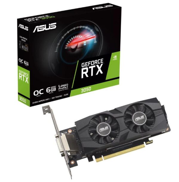 ASUS GeForce RTX 3050 6GB madalprofiil graafikakaart