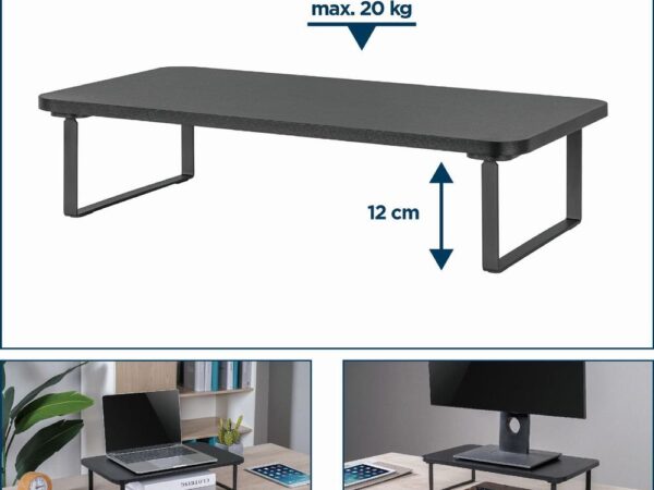 ELKO: 1412390 Gembird | Reguleeritav monitorialus | MS-TABLE-03 | Must