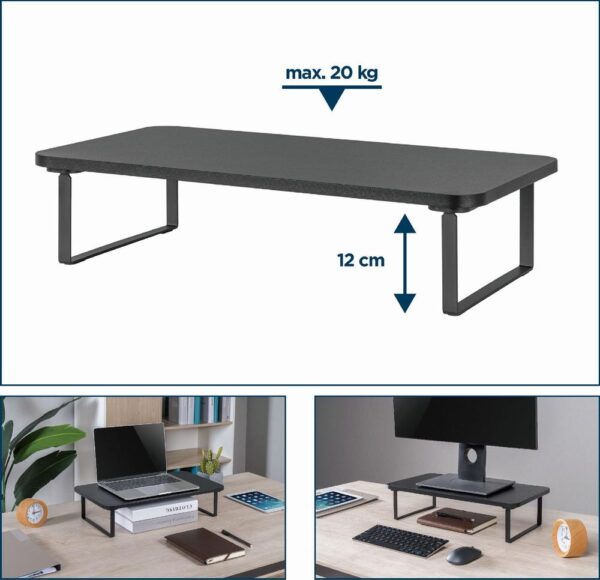 Gembird | Reguleeritav monitorialus | MS-TABLE-03 | Must
