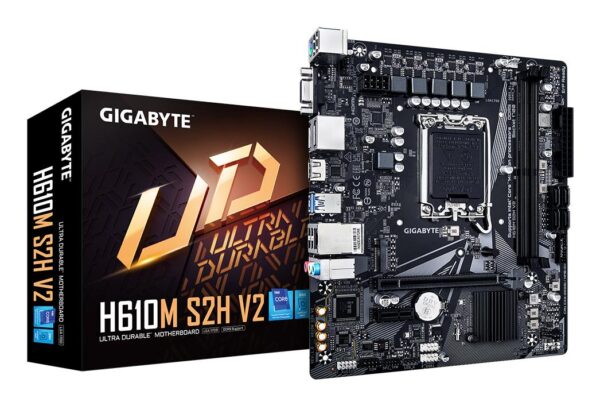 Gigabyte emaplaat H610M S2H V2 DDR5 LGA1700 Micro-ATX
