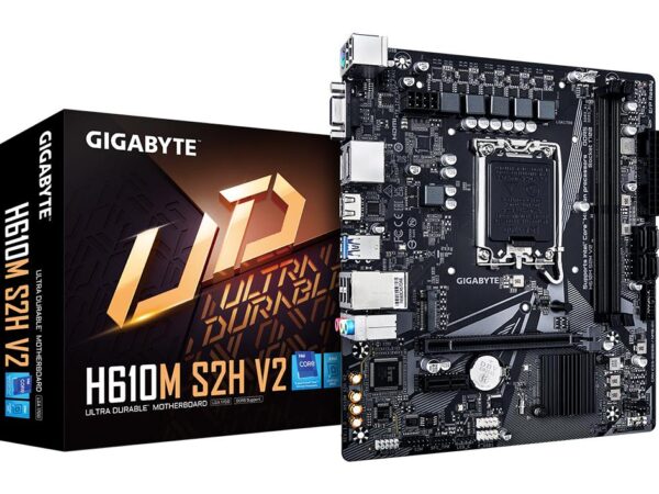 Gigabyte emaplaat H610M S2H V2 DDR5 LGA1700 Micro-ATX