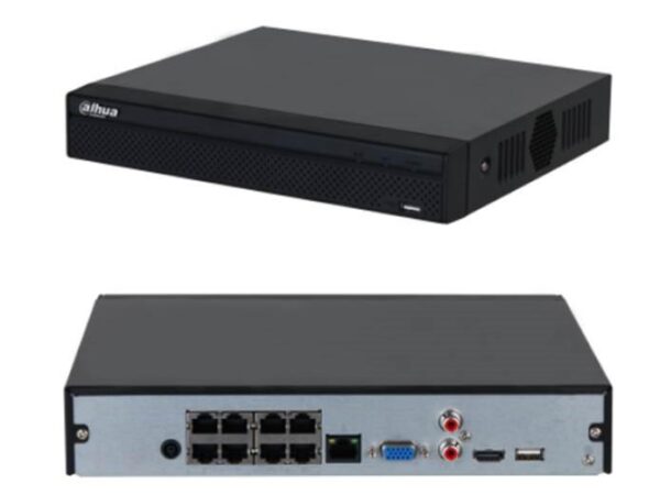 ELKO: 1413083 Dahua NVR2108HS-8P-4KS3 8-kanaliga videovalvur PoE