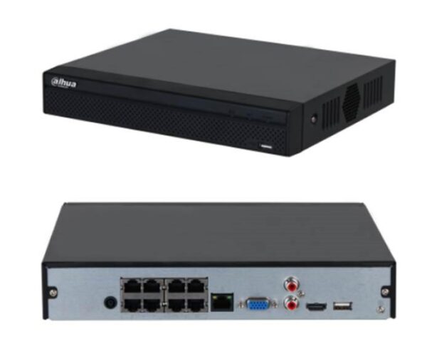 Dahua NVR2108HS-8P-4KS3 8-kanaliga videovalvur PoE