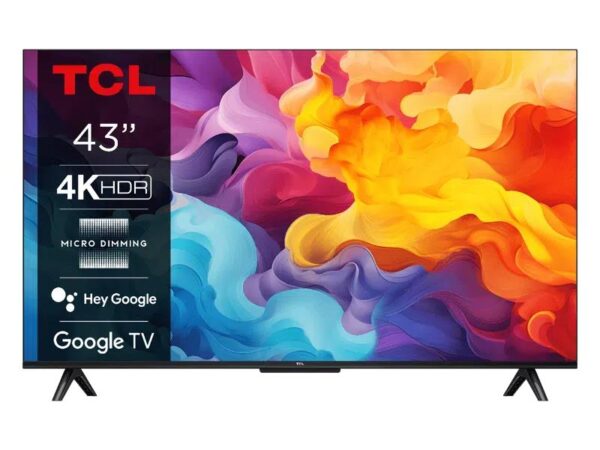 ELKO: 1413727 TCL 43V6B | 43” 4K Smart TV | Google TV | UHD | WiFi | Bluetooth