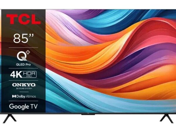 TCL 85T7B | 85” QLED 4K Smart TV | Google TV | UHD | WiFi | Bluetooth