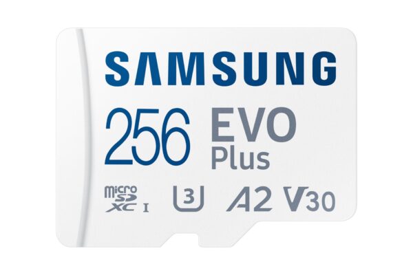 Samsung mälukaart EVO Plus microSDXC 256GB V30 koos adapteriga